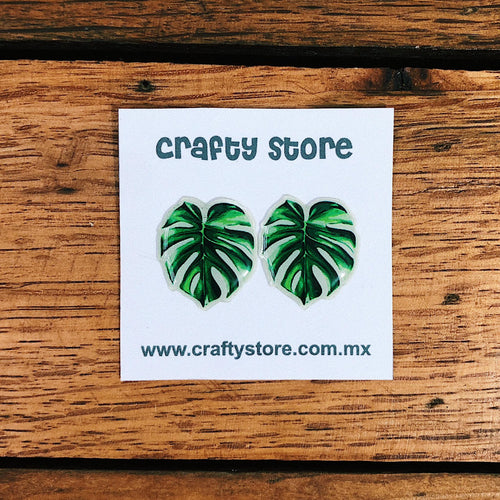 Aretes Monstera