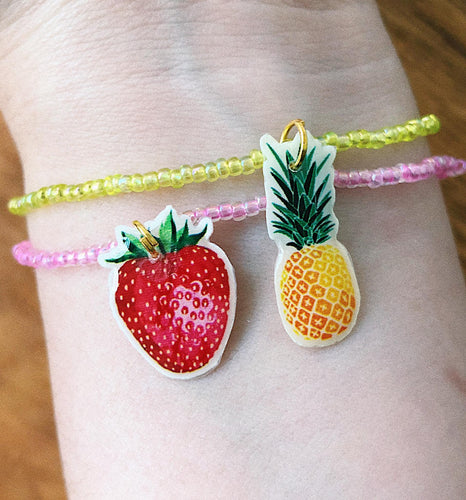 Duo Pulseras Piña y Fresa
