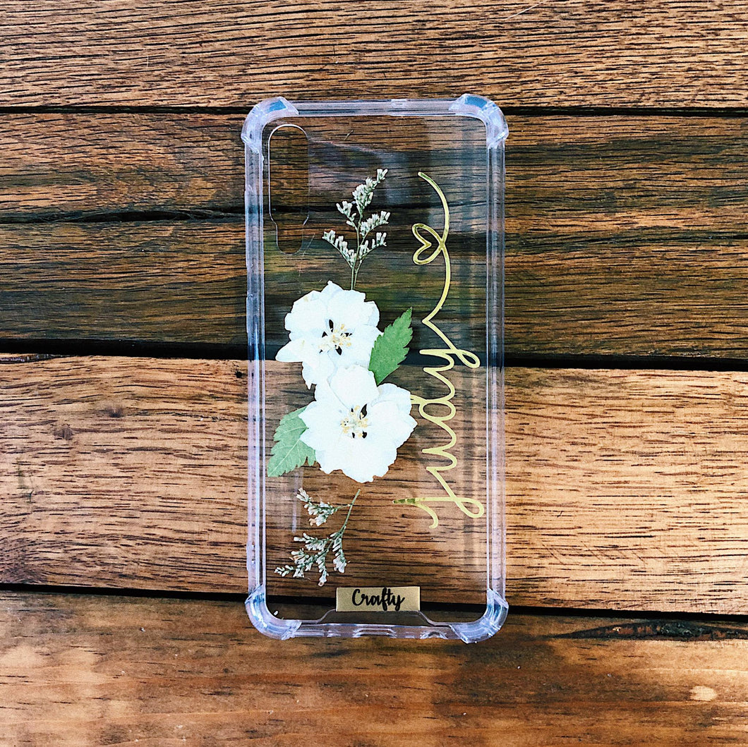 Funda Dos Flores Gaura Blanco