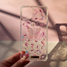 Funda Mariposa Rosa y Brillos