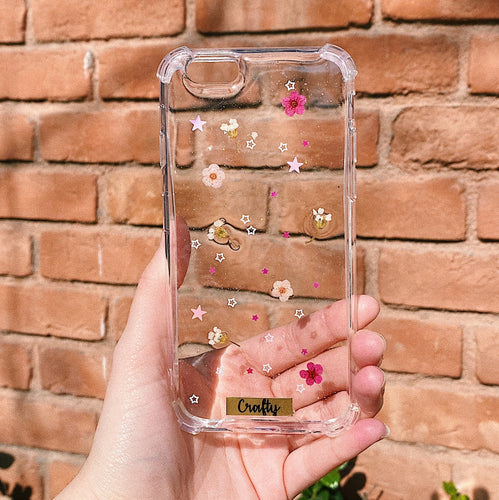Funda Flores Brillos