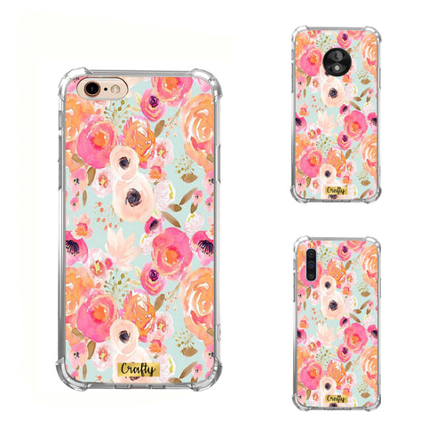 Funda Glossy Reforzada Flores Colores
