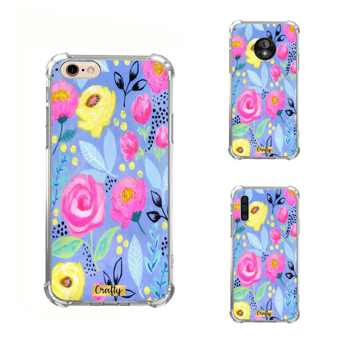 Funda Glossy Reforzada Flores Colores I