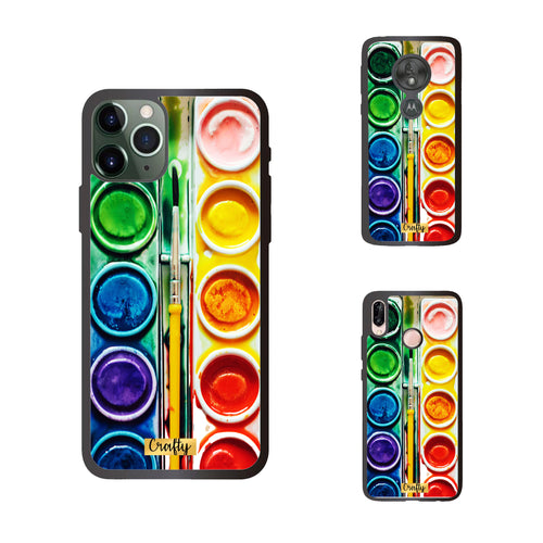 Funda Rubber Case TPU Acuarelas