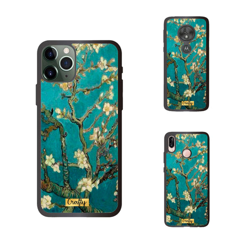Funda Rubber Case TPU Almendro en flor