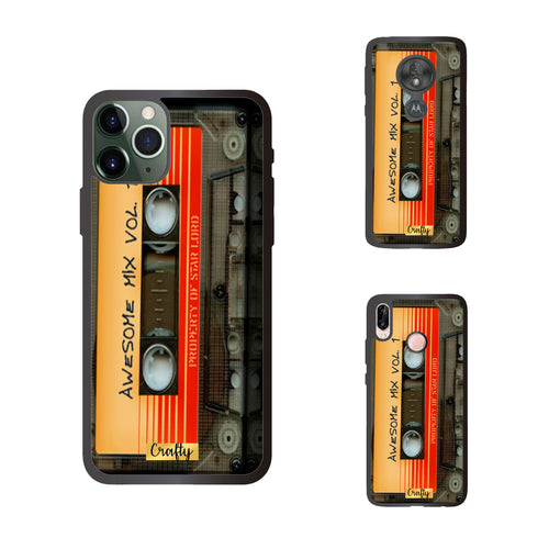 Funda Rubber Case TPU Cassete Guardianes de la Galaxia