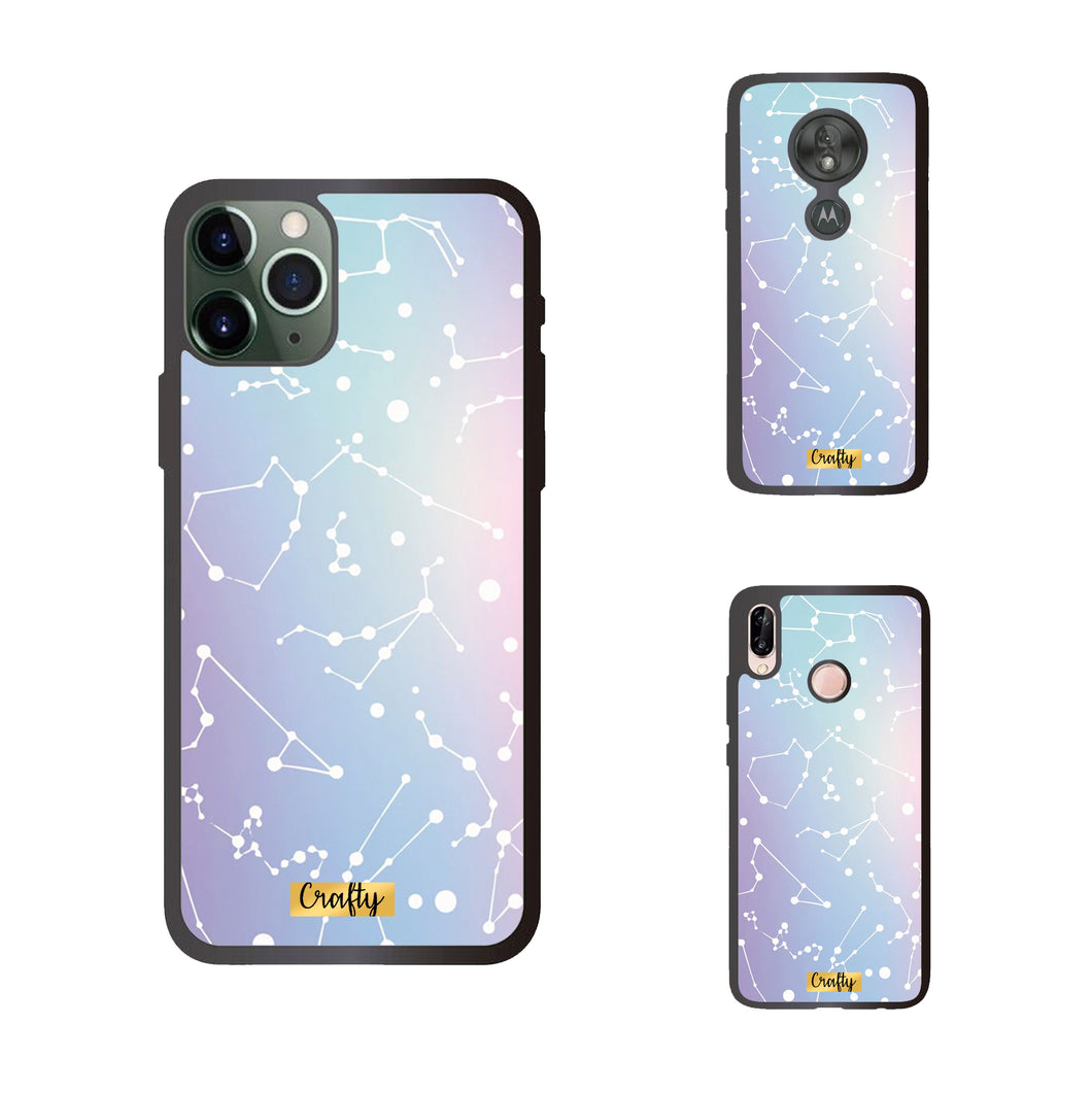 Funda Rubber Case TPU Constelación Holográfica