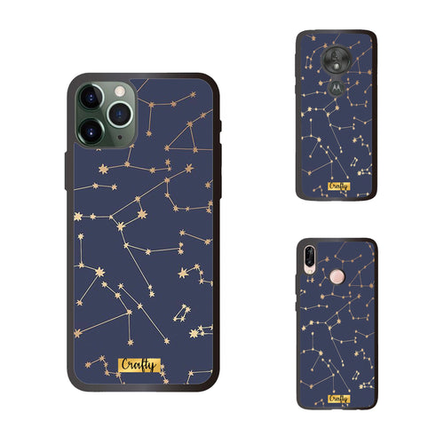 Funda Rubber Case TPU Planetas Lilas