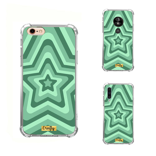 Funda Glossy Reforzada Estrella Verde
