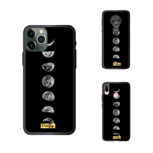 Funda Rubber Case TPU Fases Lunares