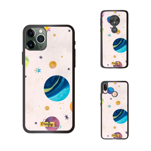 Funda Rubber Case TPU Planetas Galácticos