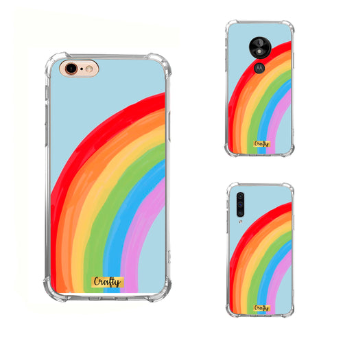 Funda Glossy Reforzada  Arcoiris
