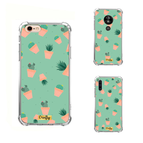 Funda Glossy Reforzada  Cactus y Suculentas