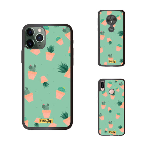 Funda Rubber Case TPU Cactus y suculentas