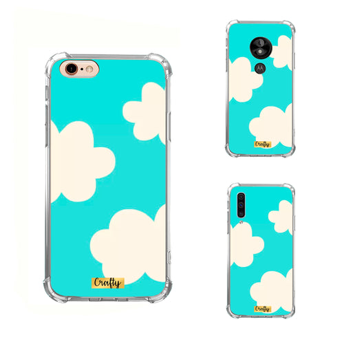 Funda Glossy Reforzada  Clouds