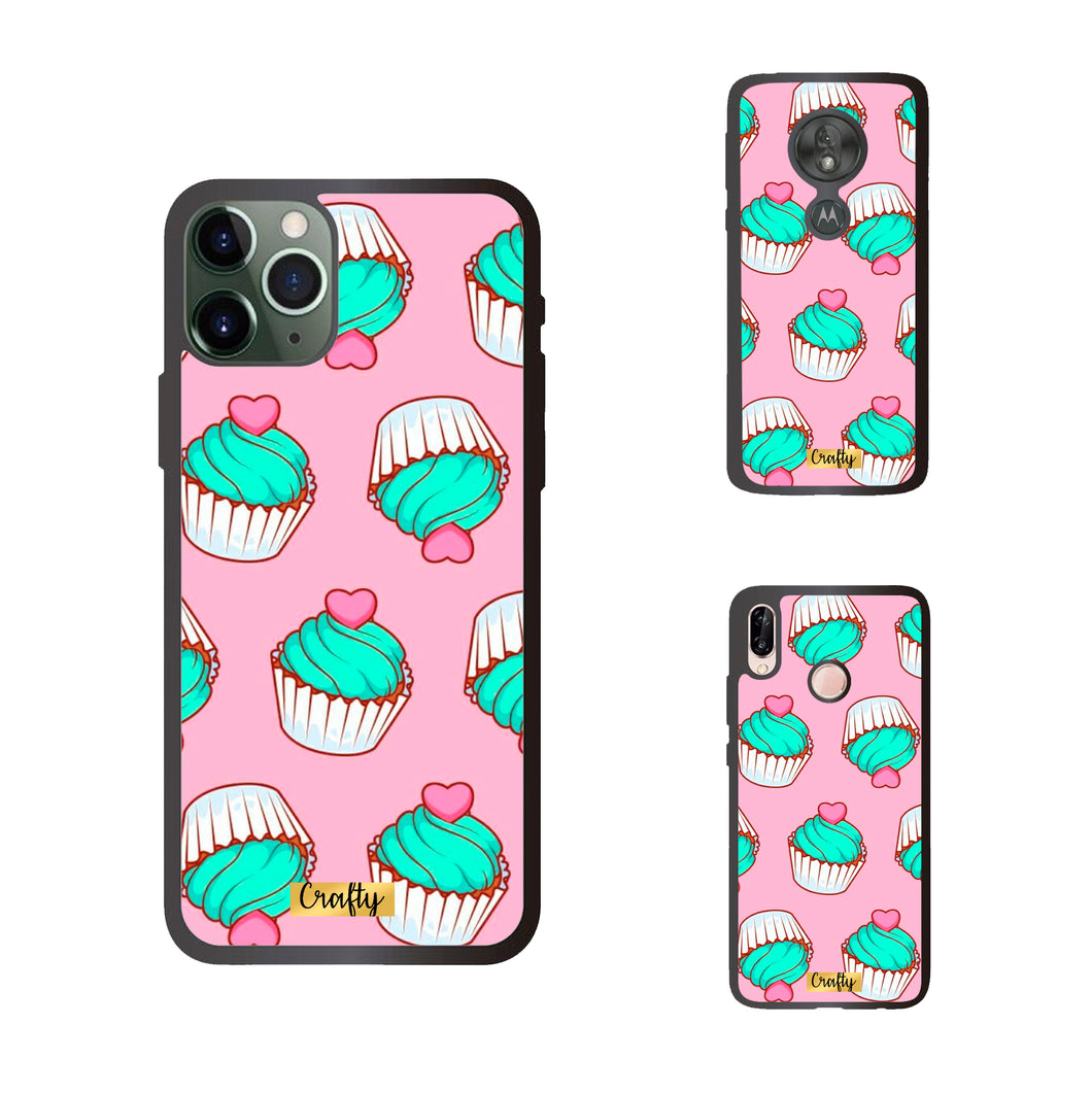 Funda Rubber Case TPU Cupcakes #2