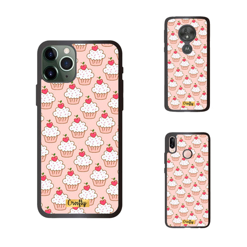 Funda Rubber Case TPU Cupcakes