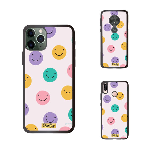 Funda Rubber Case TPU Happy Faces