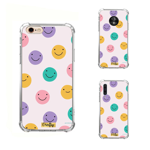 Funda Glossy Reforzada Happy Faces