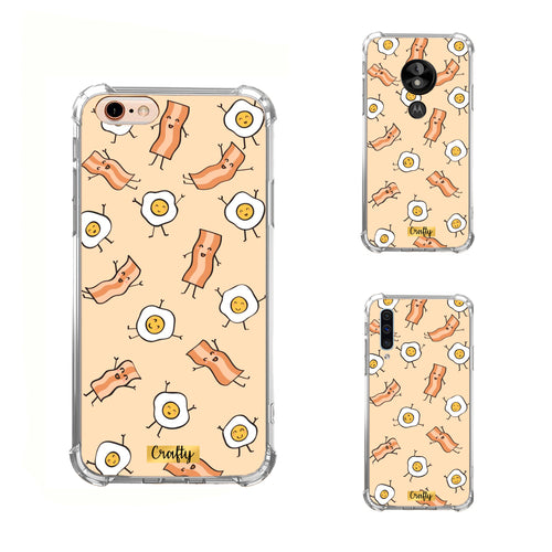 Funda Glossy Reforzada Huevitos con Tocino