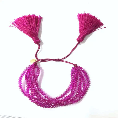 Pulsera Cristal Rosa