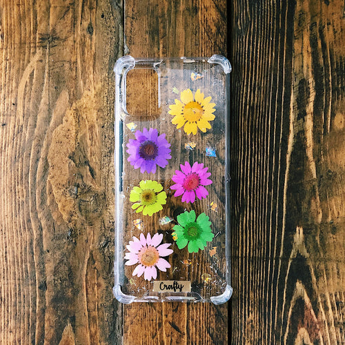 Funda Flores Margaritas de Colores y brillo