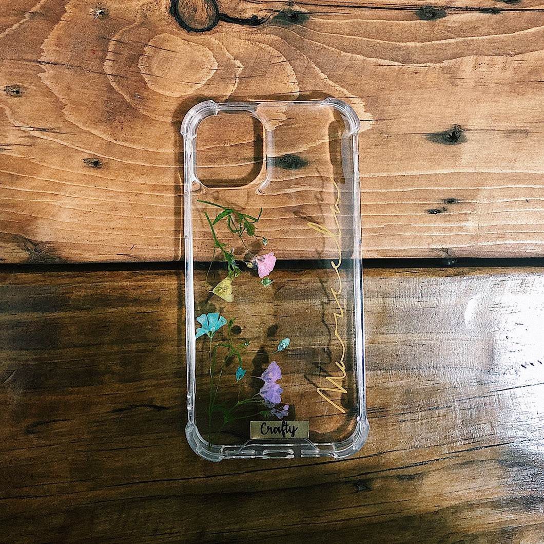 Funda Flores con Nombre #125