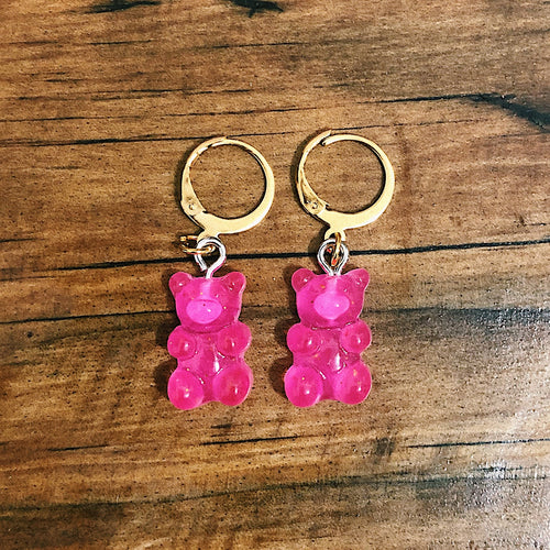 Aretes Ositos Rosa