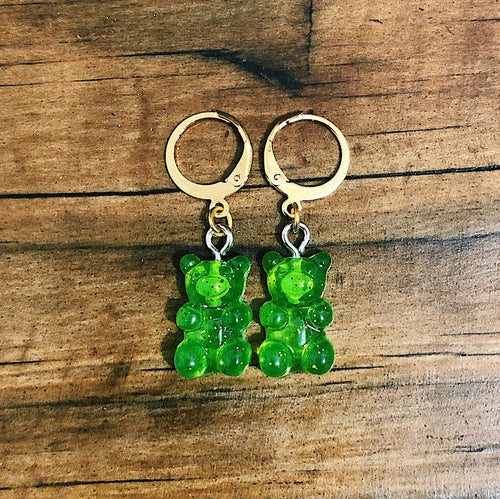 Aretes Ositos Verde