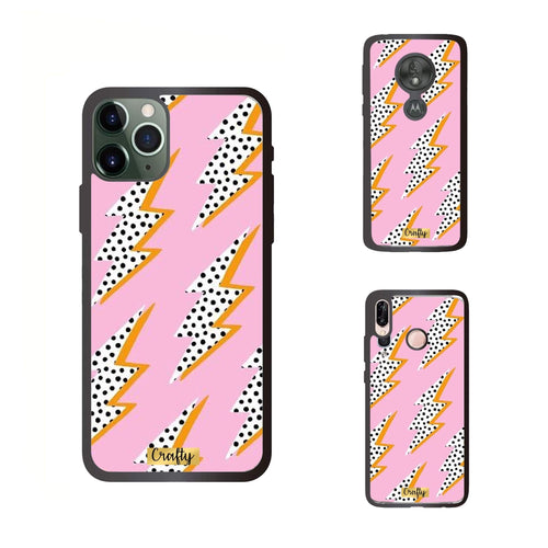 Funda Rubber Case TPU Rayo Rosa