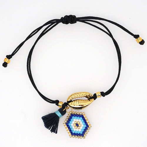 Pulsera Ojito Azul y Concha
