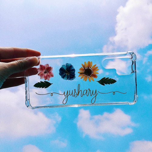 Funda Flores con Nombre #19