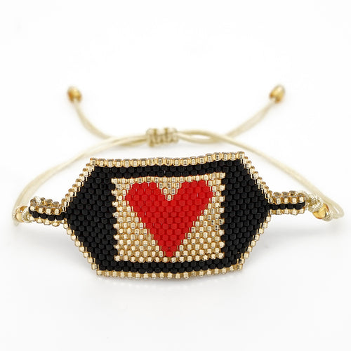 Pulsera Corazón Rojo