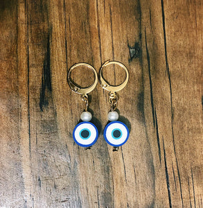 Aretes Ojo turco azul