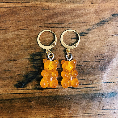 Aretes Ositos Naranja
