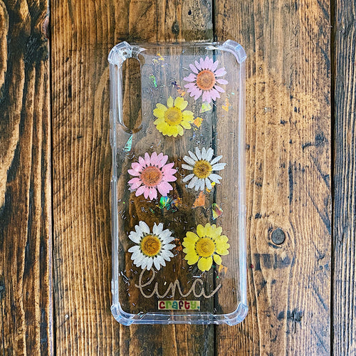 Funda Flores Margaritas Blanco Rosa y Amarillo