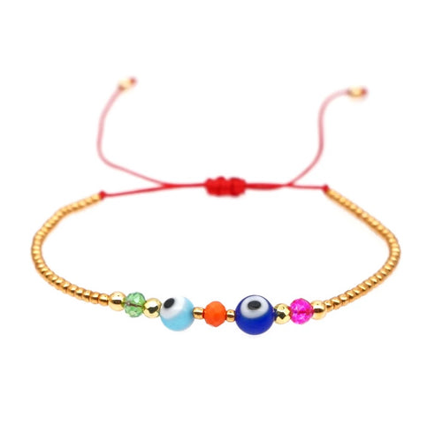 Pulsera Ojitos Perlas Mal Ojo