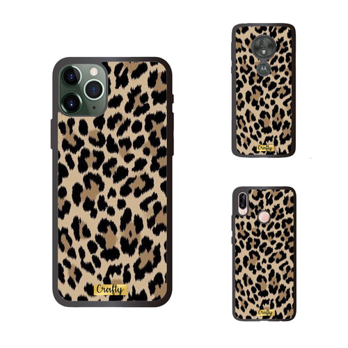 Funda Rubber Case TPU Leopardo