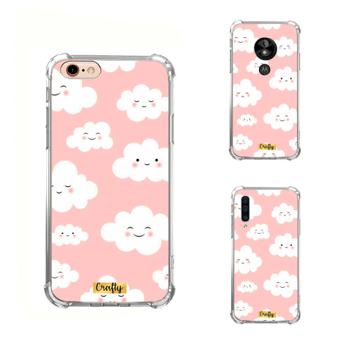 Funda Glossy Reforzada Nubes