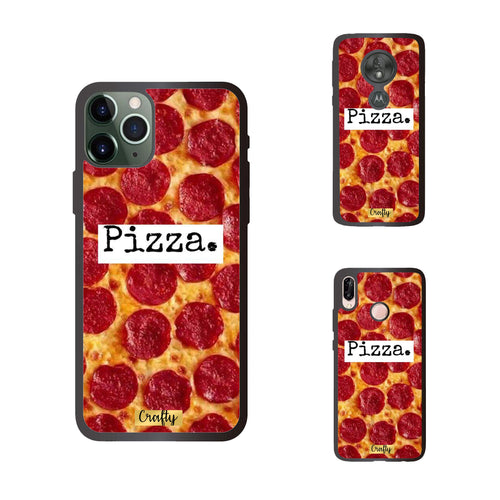Funda Rubber Case TPU Pizza