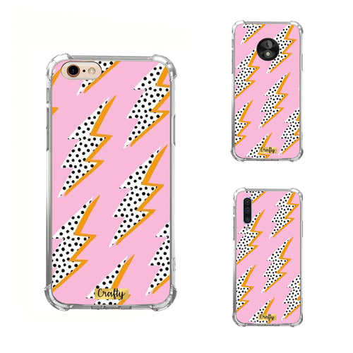 Funda Glossy Reforzada Rayo Rosa