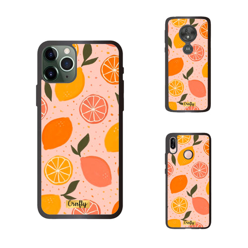 Funda Rubber Case TPU Toronja y Limón